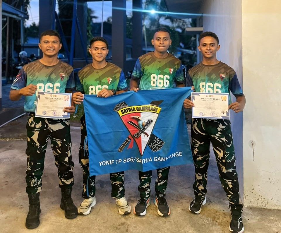 Empat Prajurit YTP 866 Satria Gamrange Ikuti Kejurda Renang Piala Gubernur, Dua Diantaranya Naik Podium.